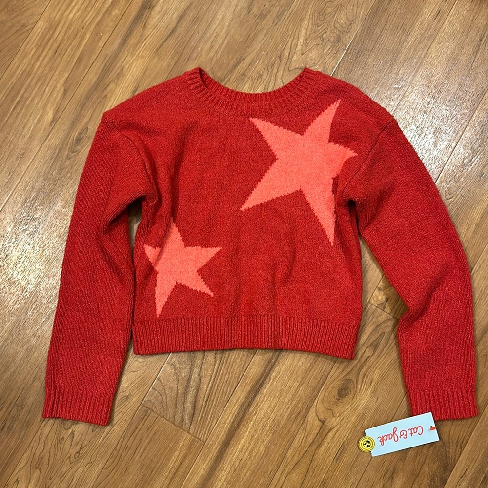 NWT Cat & Jack Girls Sweater (Crop) Size S (6/7)